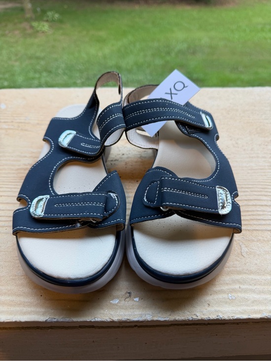waxo Shoes - Comfort Adjustable Navy Blue Women's Sandals